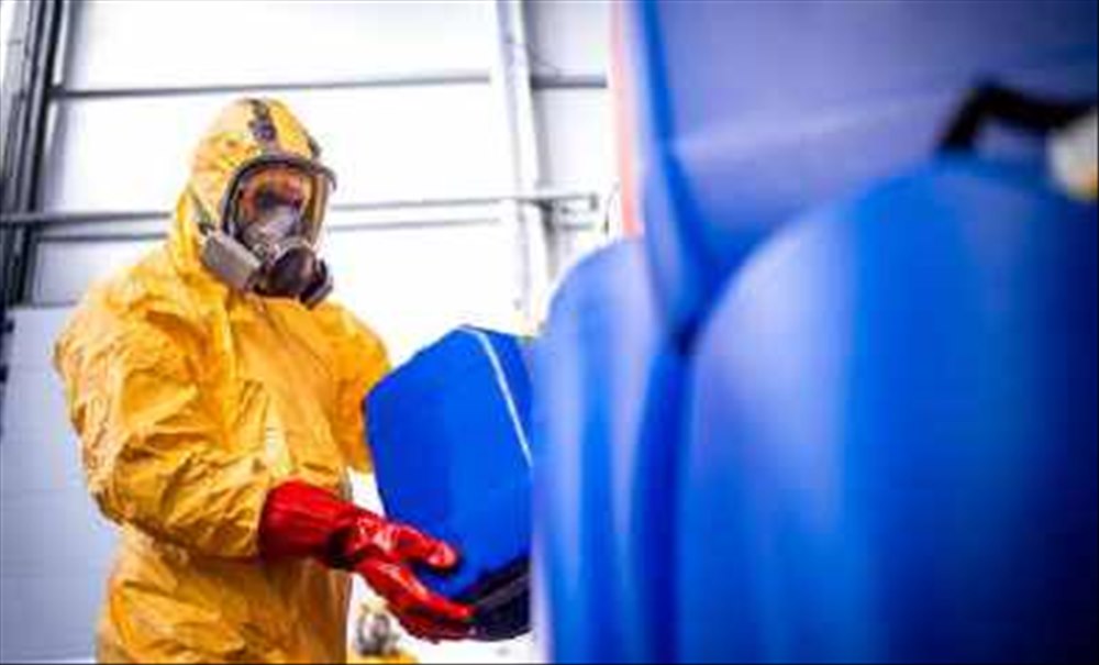 Hazardous material handling at TGL